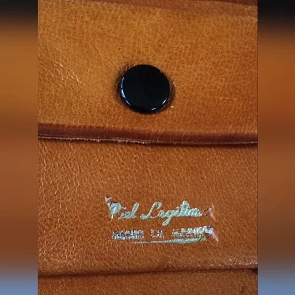 Vintage Piel Legitima.Tooled Sunflower Trifold Lether Wallet.Crafted in Mexico - Picture 5 of 11